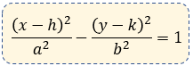 Ecuación de la hipérbola horizontal