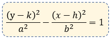 Ecuación de la hipérbola vertical