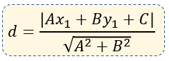 Formula de la distancia de un punto a una recta
