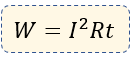 Fórmula del efecto Joule