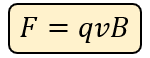 fórmula de fuerza magnética en una carga